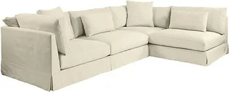 Ballard Designs Roswell Left Arm Sectional - Bennett Lichen Crypton Home Performance - Ballard Designs