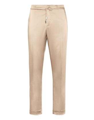 Philipp Plein Satin Trousers Tailored Fit