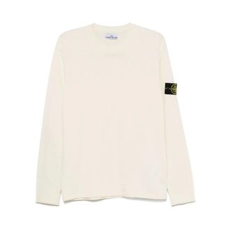 Stone Island Sweatshirts, male, White, Size: 2XL Crew Neck Sweater