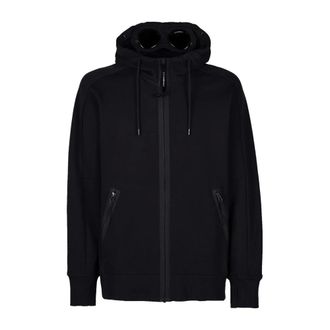 C.P. Company C.P. Company - Diagonal Fleece Goggle Hoodie - Sweatshirts & Hoodies - Hombre - Negro - M