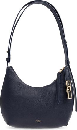 Furla Goccia Small Shoulder Bag - Dames - Schoudertassen - Blauw - ONE Size - Leer - Tassen