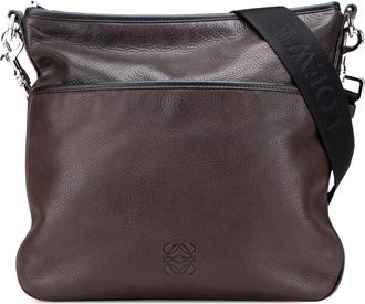 Loewe Pre-owned Womens Leather Crossbody Adjustable Strap - Dark Brown - One Size