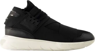 Yohji Yamamoto Unisex Marathon Tr Sneaker Black Leather