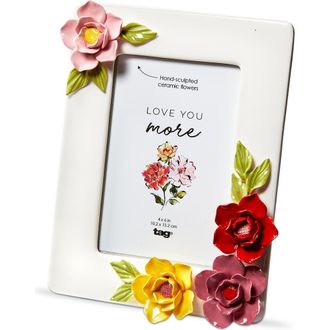 Tag Fiora Photo Frame 4X6 Multi Earthenware Spring in White at Nordstrom, Size 4Ft 0In X 6Ft 0In