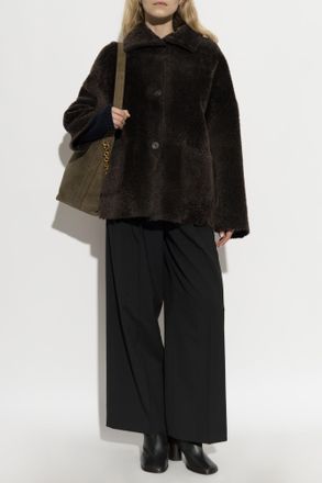 Arma Reversible Shearling Coat Isabella, Womens, Brown