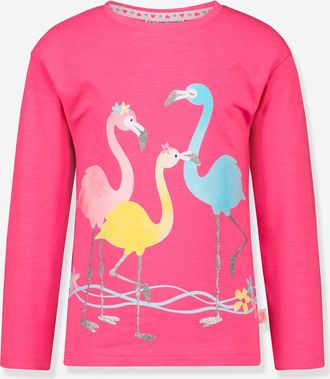 Salt And Pepper M&auml;dchen Shirt mit Flamingo-Print SALT AND PEPPER fuchsia