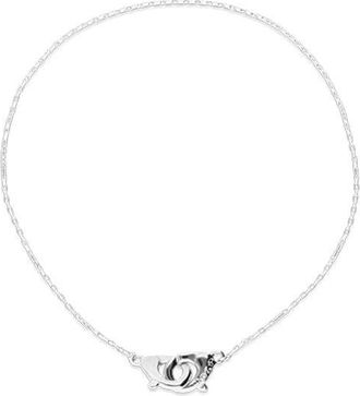 UNOde50 Sterling Silver-Plated Necklace with Interlocking Carabiner Detail at Nordstrom