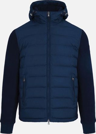 Sandbanks Mens SANDBANKS OUTLANDER POLAR FLEECE HOODED HYBRID JACKET NAVY - Size: 38