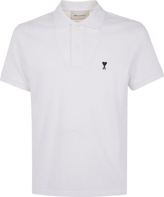Ami Contrasted Ami De Coeur Polo Shirt