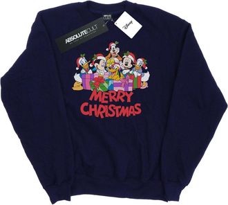 Disney Heren Mickey Mouse en vrienden Kerstmis Sweatshirt (Marineblauw)