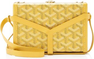 Goyard Goyardine Canvas Minaudiere Trunk Shoulder Bag