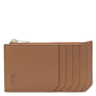 Saint Laurent Cassandre Leather Card Holder