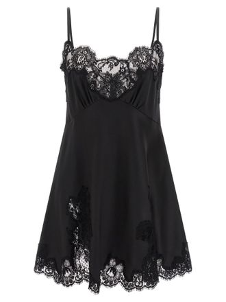 Dolce & Gabbana Satin und Spitzenkleid