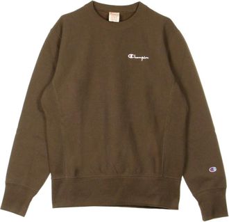 Champion Hoodies & sweatvesten, Heren, Rood, XL, Donkerrode Crewneck Sweatshirt