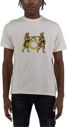 Pop Trading Company Hombre, Camisetas, Blanco, Talla: S