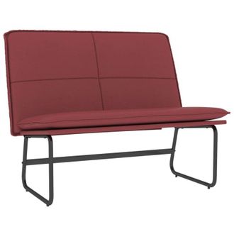 vidaXL vidaXL Panca Rosso Vino 100x75x76 cm in Similpelle