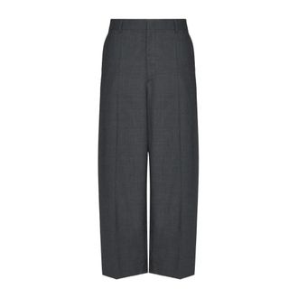 Valentino Garavani Heren, Broeken, Grijs, Maat: M Wol