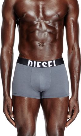 Diesel Three-pack boxer briefs in stretch cotton - Trunks - Man - Multicolor