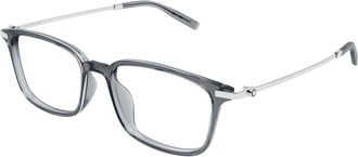 Montblanc Brillen - Heren - Brillen - Grijs - 56 MM - Accessoires