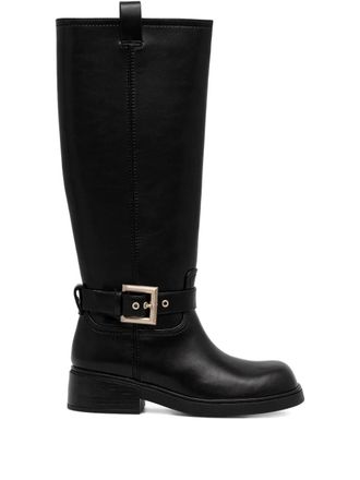 A|X Armani Exchange Stivali con fibbia - Nero