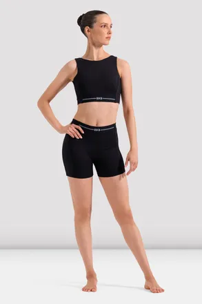 Bloch Ladies Chloe Logo Short, Midnight Amethyst