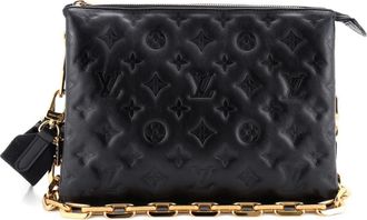 Louis Vuitton Coussin Bag Monogram Embossed Lambskin PM crossbody bag - Black