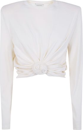 Magda Butrym Twist Long Sleeves Top