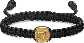 David Yurman 18K yellow gold Petrvs horse-amulet onyx bracelet - Black