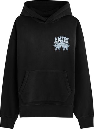 Amiri Championship Hooded Cotton Sweatshirt - Black - XL