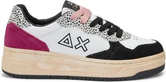 Sun 68 Fuchsia Sneakers met 4 cm zool - Dames - Sneakers - Veelkleurig - 41 EU - Leer - Schoenen