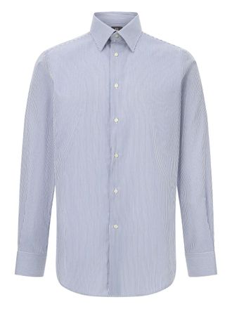 Boggi Milano striped shirt - men - Fabric - 45 - Blue