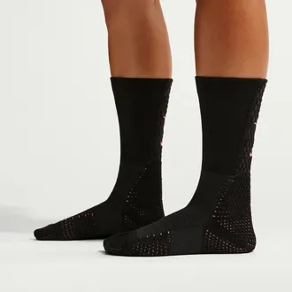 Nike Unisex Unicorn Kay Yow Dri-FIT ADV Cushioned Crew Socks (1 Pair) in Black | IB9160-010