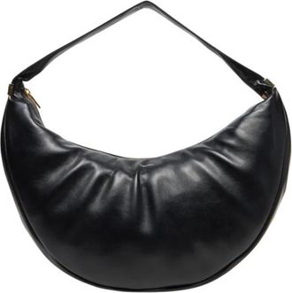 Calvin Klein Grote Hobo Tas - Dames - Schoudertassen - Zwart - ONE Size - Leer - Tassen