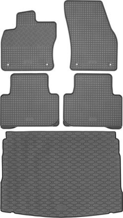 OEM Juego De Alfombrillas De Goma Para Coche Y Alfombrilla Para Maletero Para Volkswagen Tiguan Ii Suv A Partir De Mayo De 2016