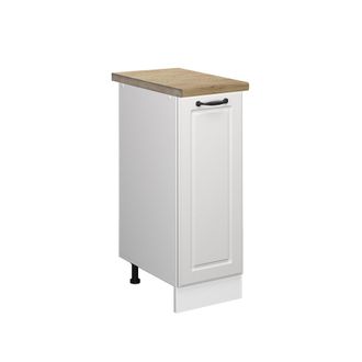 Vicco Armario De Farmacia R-line, Blanco Casa De Campo, 30 Cm, Et Roble