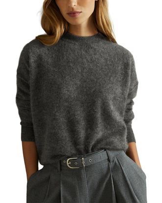Reiss Misha Brushed Cashmere Cardigan