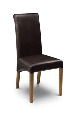 Netfurniture Scuba Chair Brown Faux Leather