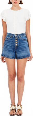 Ulla Johnson Greta High Rise Short In Danube