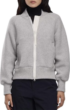 Canada Goose Sierra Fleece Black Label Wool-Blend Bomber Jacket