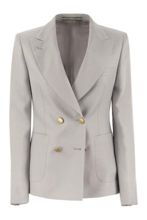 Tagliatore Linen Double-Breasted Blazer