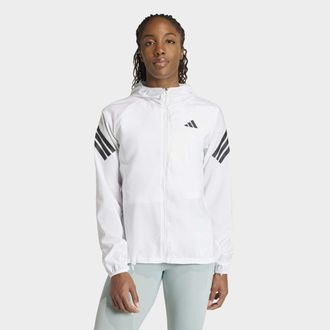 adidas Laufjacke ADIDAS PERFORMANCE ADI365 3S JKT W, Damen, Gr. XXL, wei&szlig;, Obermaterial: 100% Polyester, Jacken Laufjacke