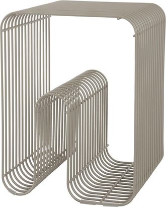 AYTM Multifunktionaler Design Hocker & Beistelltisch Curva - Taupe