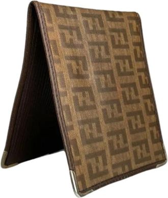 Fendi Pre-owned Wallets, female, Brown, Size: ONE SIZE Pre-owned Canvas Wallet