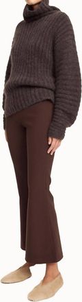 By Malene Birger Vilanna High-Waist Trousers In Coffee Brown