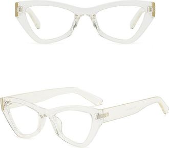 Generic Cool Stylish Sunglasses For Women Fashion Trendy Cat Eye Shape Sun glasses Men For Women UV400 Protection For Womens Sunglasses,White C 2026