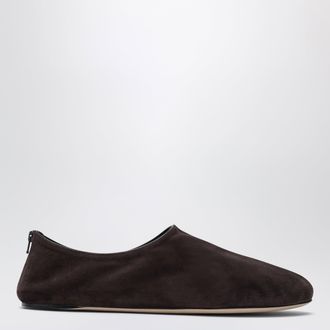The Row Slipper Stellene moka in camoscio di capra