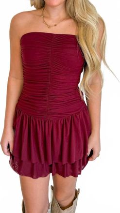 Nia Astrid Mini Dress In Chianti