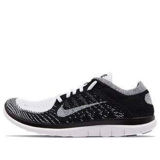 Nike Free 4.0 Flyknit White Black 631053-100