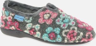 Lunar Womens Hippy Womens Full Slippers - Grey - Size: 4