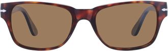 Persol Polarized Brown Rectangular Mens Sunglasses PO3288S 24/57 55